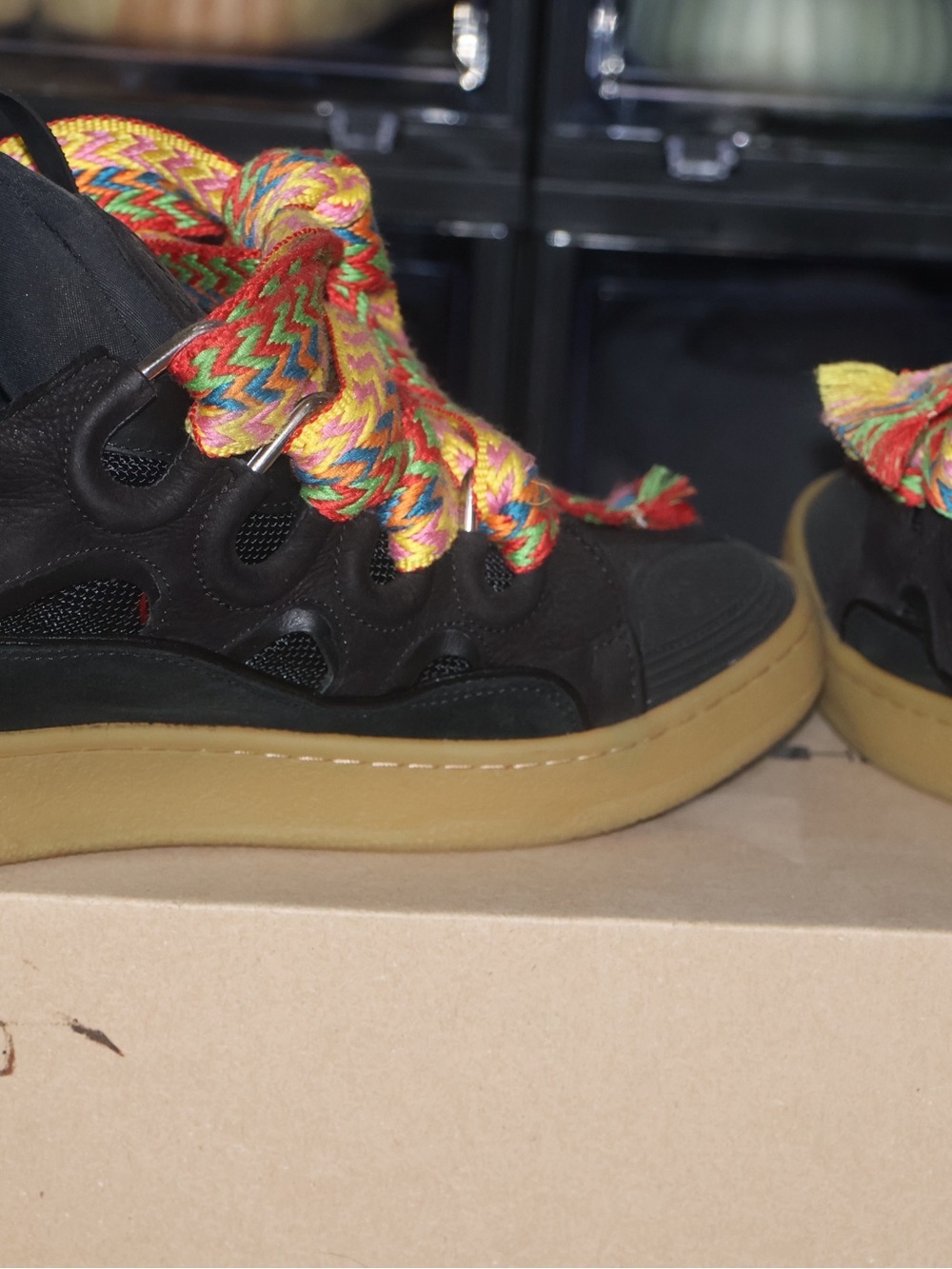 LANVIN CURB SNEAKERS IN LEATHER - Picture 9 of 10
